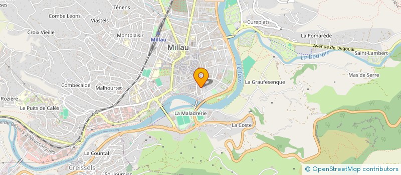 localisation de l'entreprise NEGOCE DE CUIRS ET PEAUX à MILLAU