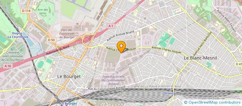 localisation de l'entreprise NEGOCE DE PRODUITS SIDERURGIQUES à LE BLANC-MESNIL