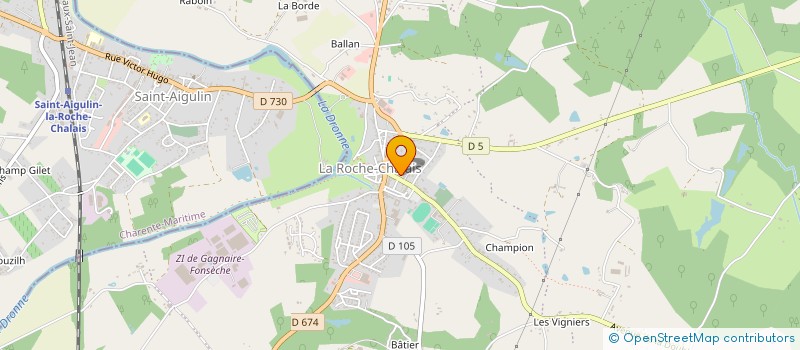 localisation de l'entreprise NEGOCE DES BOIS D'AFRIQUE à LA ROCHE CHALAIS