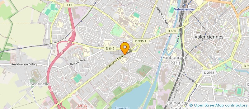 localisation de l'entreprise NEGOCE DISTRIBUTION PIECES AUTOMOBILES  VALENCIENNES