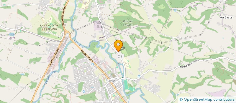 localisation de l'entreprise NEGOCE DU GERS  PAVIE