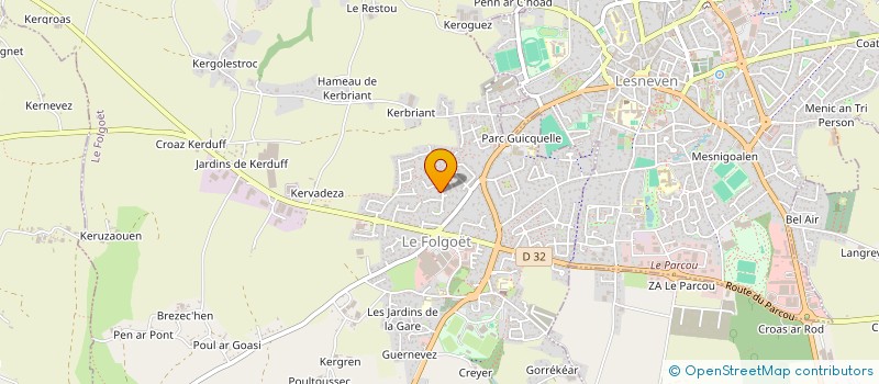 localisation de l'entreprise NEGOCE EN MOBILIER DE L OUEST à LE FOLGOET