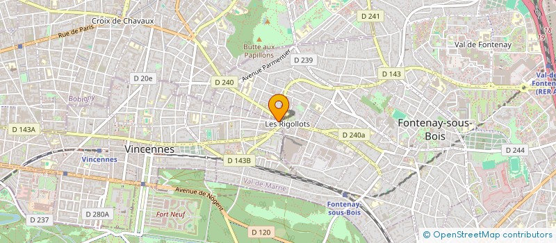 localisation de l'entreprise NEGOCE ET COMMERCE IMPORT à VINCENNES