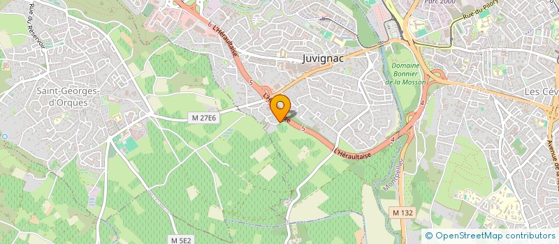 localisation de l'entreprise NEGOCE FACADES  JUVIGNAC