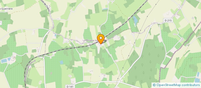 localisation de l'entreprise NEGOCE FRUITS ROUGES  LA BRUERE-SUR-LOIR