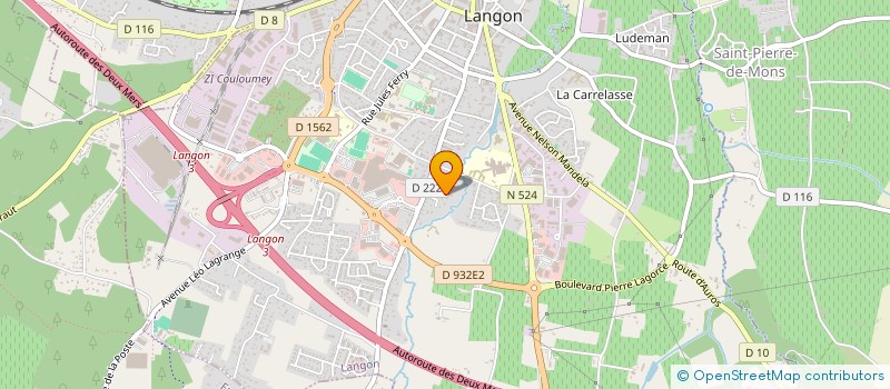 localisation de l'entreprise NEGOCE IMMO à LANGON