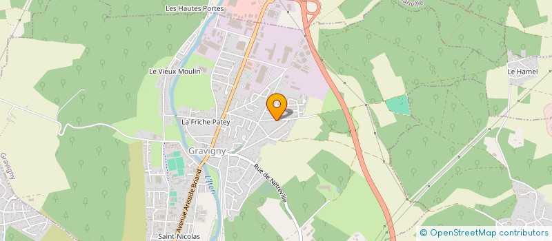localisation de l'entreprise NEGOCE INDUSTRIEL ENVIRONNEMENT à GRAVIGNY