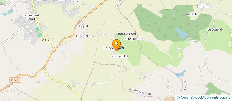 localisation de l'entreprise NEGOCE INTERNATIONAL SAUTREAU  LAROQUE-TIMBAUT