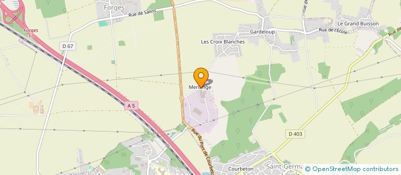 localisation de l'entreprise NEGOCE MAT  SAINT-GERMAIN-LAVAL