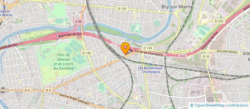 localisation de l'entreprise NEGOCE MATER TRAV PUBLIC BATIM à CHAMPIGNY-SUR-MARNE