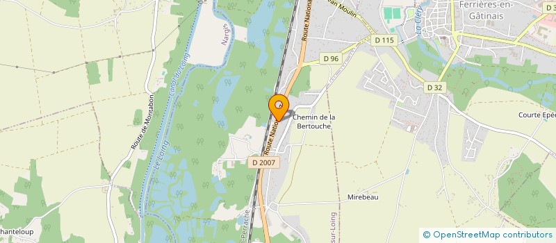 localisation de l'entreprise NEGOCE METAUX ET ALLIAGES à FONTENAY-SUR-LOING