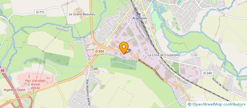 localisation de l'entreprise NEGOCE OCCASION à ARGENTAN