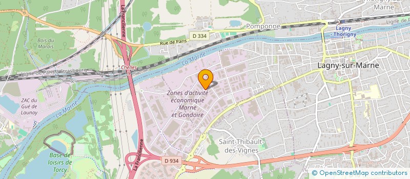 localisation de l'entreprise NEGOCE RAVALEMENT SERVICES à LAGNY-SUR-MARNE