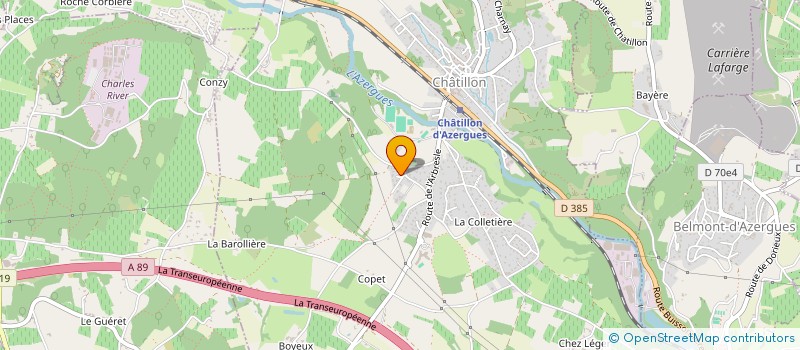 localisation de l'entreprise NEGOCE & SAVEURS  CHATILLON