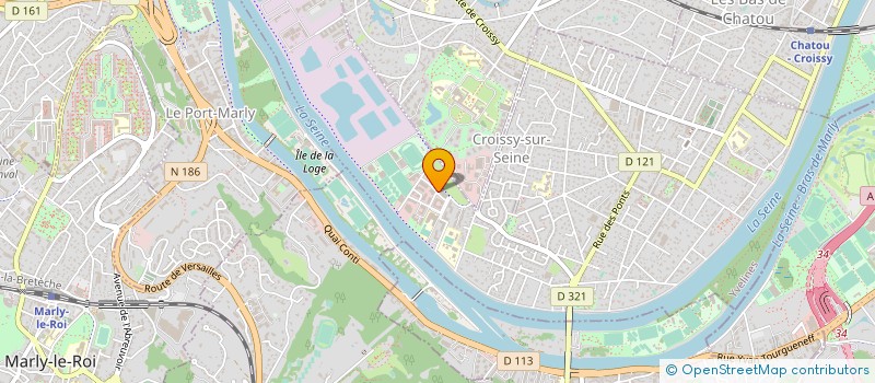 localisation de l'entreprise NEGOCE SERVICE ACIER  CROISSY-SUR-SEINE