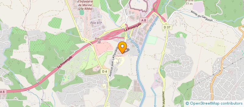 localisation de l'entreprise NEGOCE SERVICES 8  FREJUS