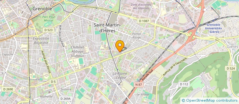 localisation de l'entreprise NEGOCE SERVICES BATIMENT  SAINT-MARTIN-D'HERES