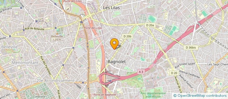 localisation de l'entreprise NEGOCE STOCK DISTRIBUTION à BAGNOLET