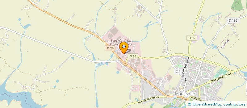 localisation de l'entreprise NEGOCE SVBD  MAULEVRIER