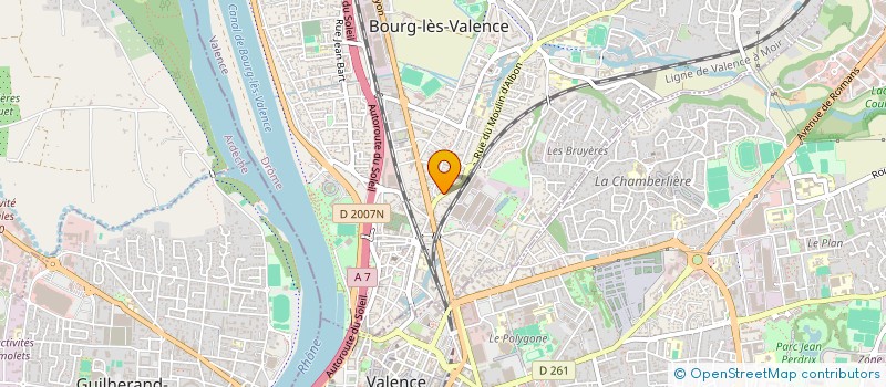localisation de l'entreprise NEGOCE TP à BOURG-LES-VALENCE
