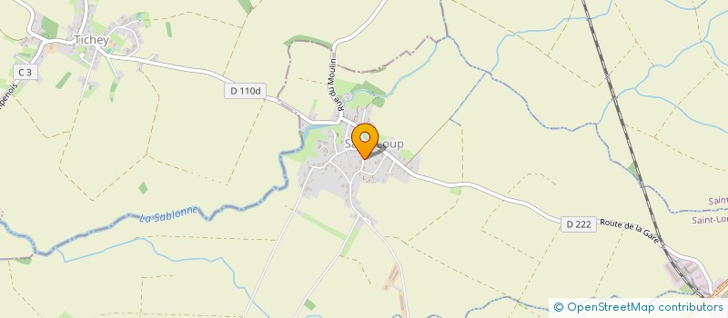 localisation de l'entreprise NEGOCE TP  SAINT-LOUP