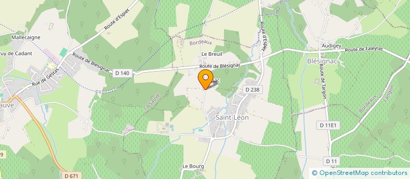 localisation de l'entreprise NEGOCE VENTE LOCATION MOREAU GRANDCLERC à SADIRAC