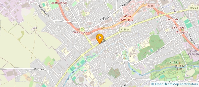 localisation de l'entreprise NEGOCE VO  LIEVIN