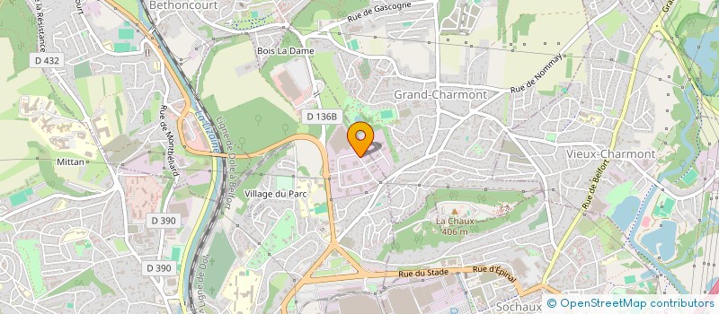localisation de l'entreprise NEGOCE YOU CAR  MONTBELIARD