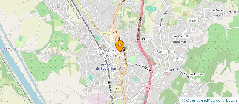 localisation de l'entreprise NEGOCEHALAL  LE PEAGE-DE-ROUSSILLON