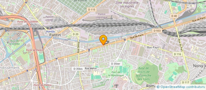 localisation de l'entreprise NEGOCENERGIE  PANTIN