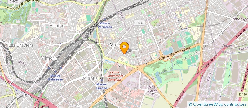 localisation de l'entreprise NEGOCES ET MATIERES  MASSY