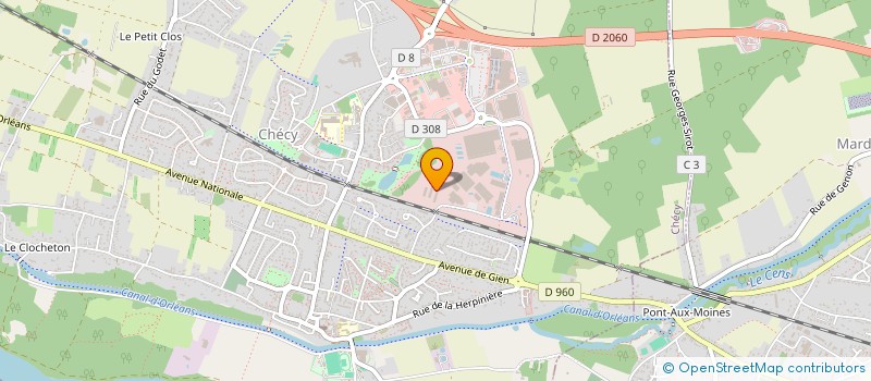 localisation de l'entreprise NEGOCETANCHE à CHECY