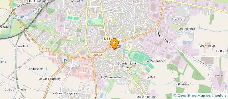 localisation de l'entreprise NEGOCETRANS à VITRE