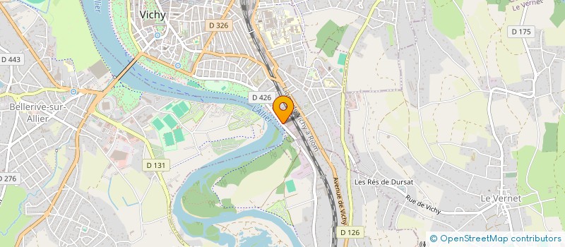 localisation de l'entreprise NEGOCIA à VICHY