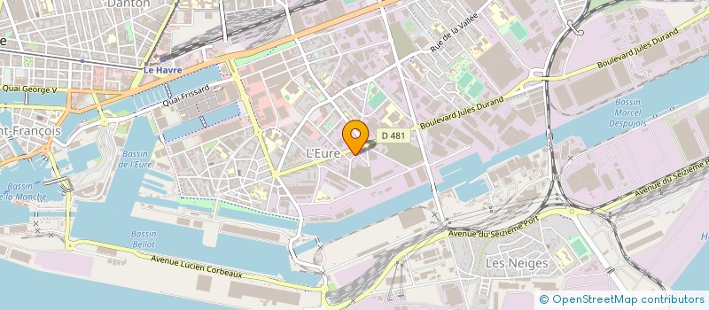 localisation de l'entreprise NEGOCIATION DISTRIBUTION COURTAGE à LE HAVRE