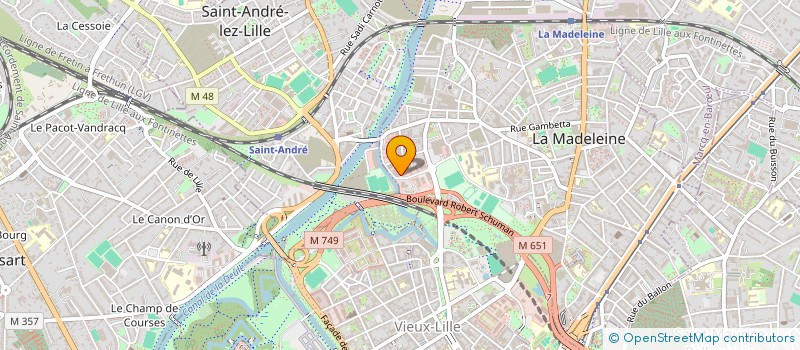 localisation de l'entreprise NEGOCOM à LA MADELEINE