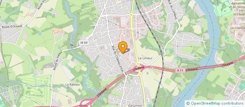 localisation de l'entreprise NEGODIS à LA CHAPELLE-SUR-ERDRE