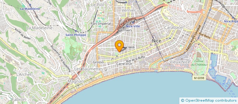 localisation de l'entreprise NEGODIS à NICE