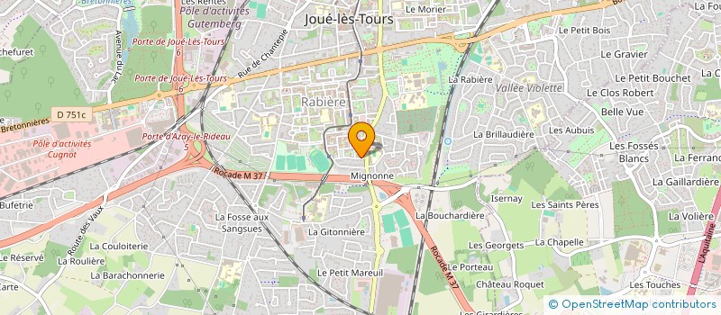 localisation de l'entreprise NEGOFIPRO à JOUE-LES-TOURS