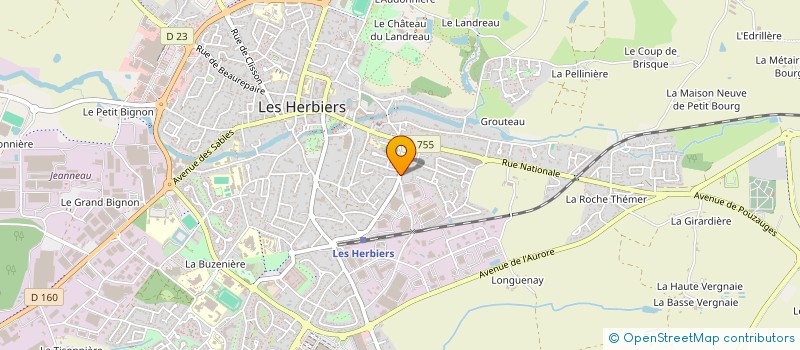 localisation de l'entreprise NEGOFORTE à LES HERBIERS