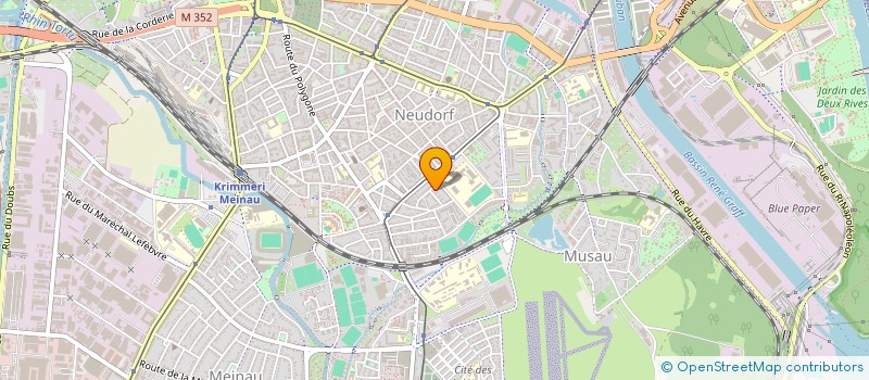 localisation de l'entreprise NEGOLUDUS à STRASBOURG