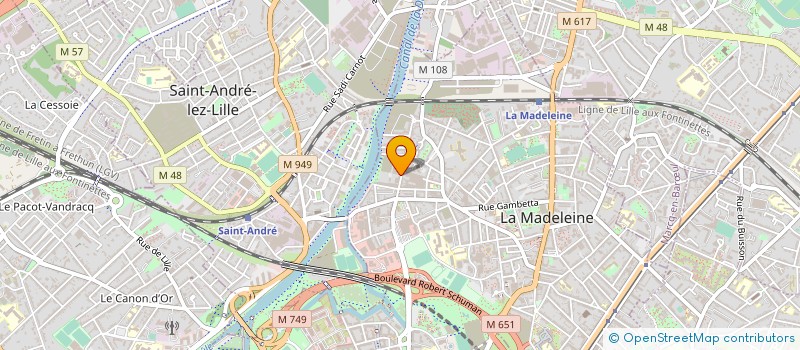 localisation de l'entreprise NEGOMAX à LA MADELEINE
