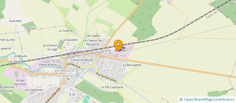 localisation de l'entreprise NEGOPACK à VENDEUVRE-SUR-BARSE