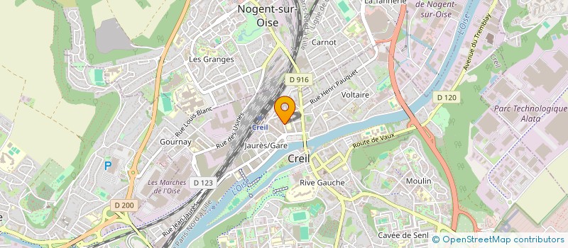 localisation de l'entreprise NEGOPLUS à CREIL