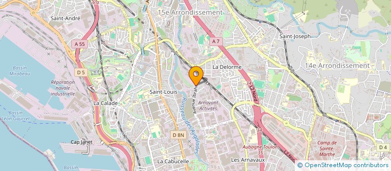 localisation de l'entreprise NEGOPROVENCE à MARSEILLE 15EME