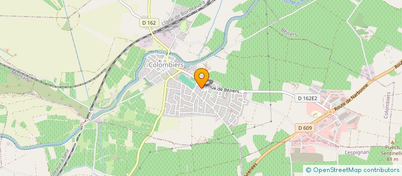 localisation de l'entreprise NEGOS FEDOS & ETANG BERNAT à COLOMBIERS