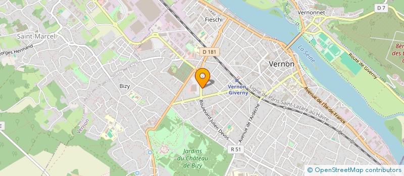 localisation de l'entreprise NEGOSKY SARL à VERNON