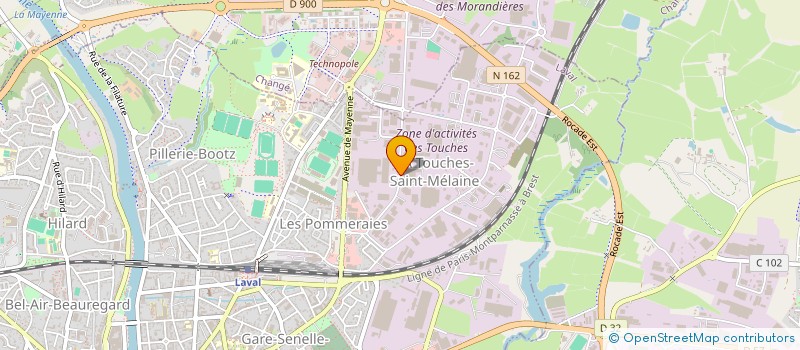 localisation de l'entreprise NEGOSOLAR à LAVAL