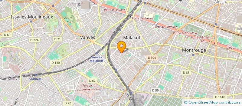 localisation de l'entreprise NEGOSSE MODERNE  MALAKOFF