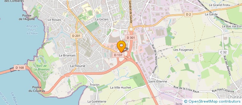 localisation de l'entreprise NEGOSTREA à SAINT-MALO